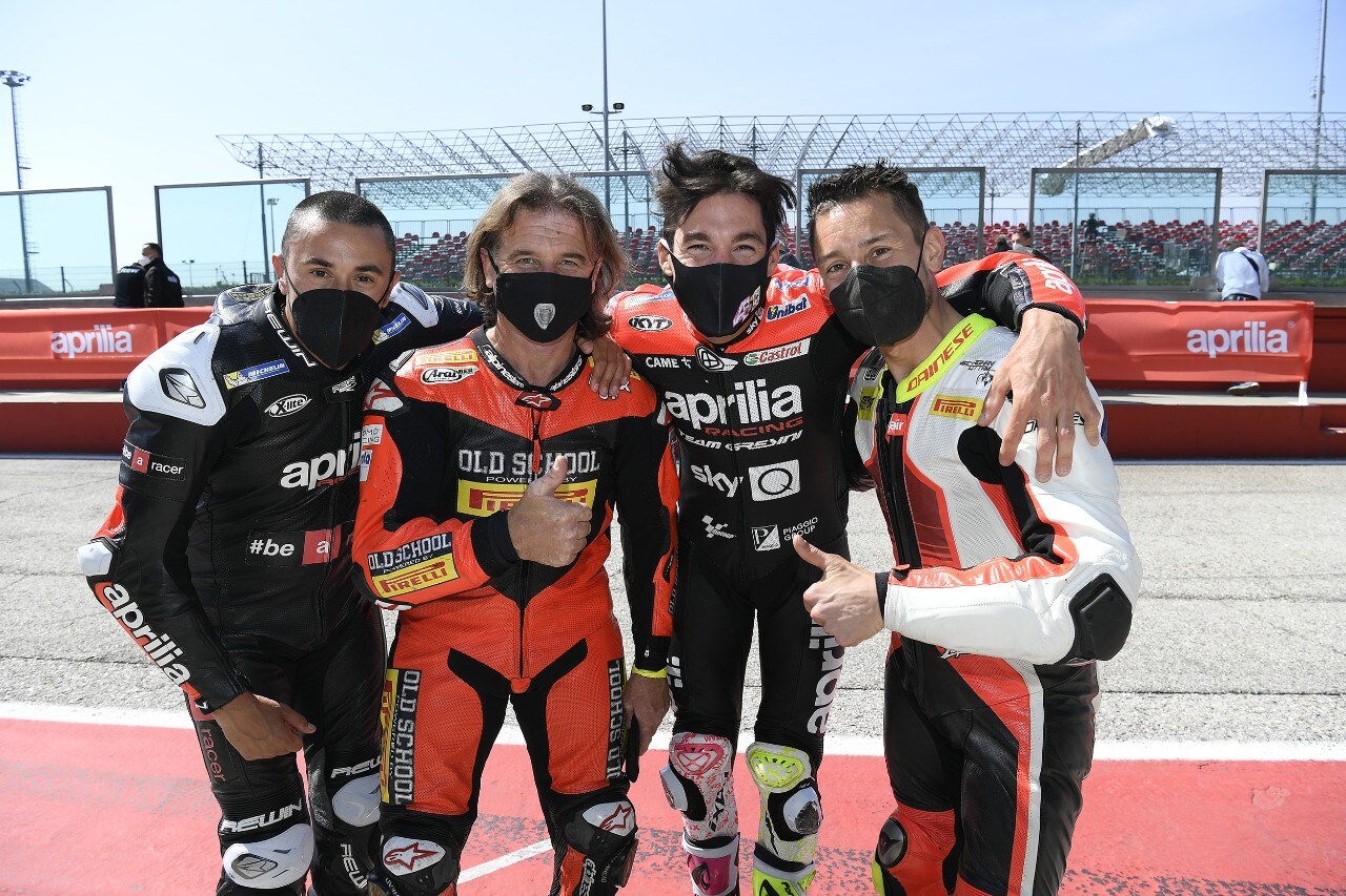 I grandi campioni APRILIA a Misano